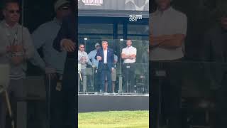 President Trump stepped out at the LIV Golf tournament at Trump National Golf Club