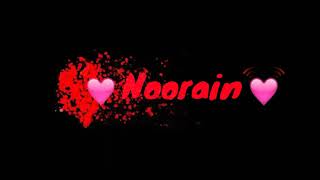 Noorain name video