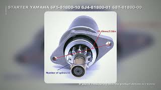 Starter for Yamaha 8HP 9.9HP 25HP 30HP 40HP 50HP Boat 6F5-81800-10 6J4-81800-01 6G8-81800-11 68T-818
