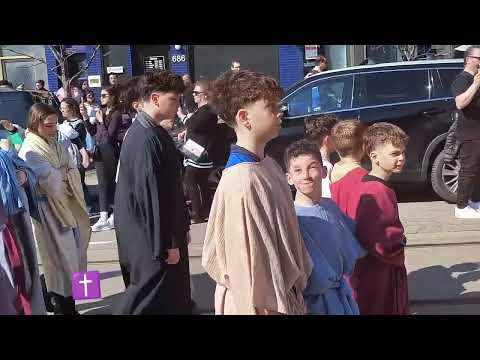 GOOD FRIDAY PROCESSION - TORONTO LITTLE ITALY #holyweek #goodfriday #littleitaly #toronto 