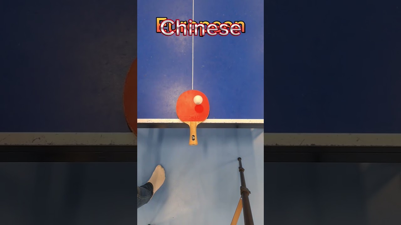 Chinese vs European table tennis rubber