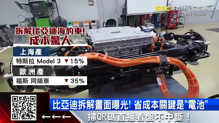 驚！比亞迪整車拆解畫面曝 成本比特斯拉少15% @57ETFN - 天天要聞