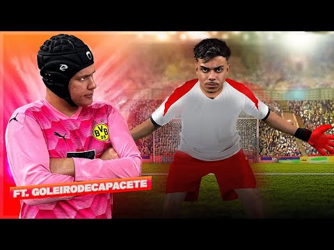 VIREI GOLEIRO POR 1 DIA (fechei o gol) Ft. Goleiro de Capacete