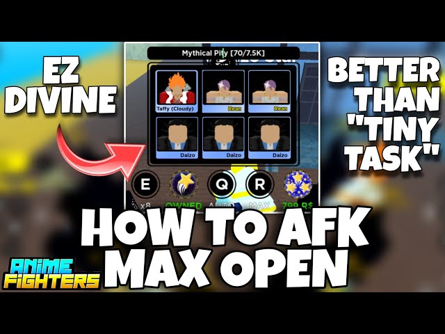 How to Auto Max Open in Anime Fighters  GS Auto Clicker AFK Tutorial 