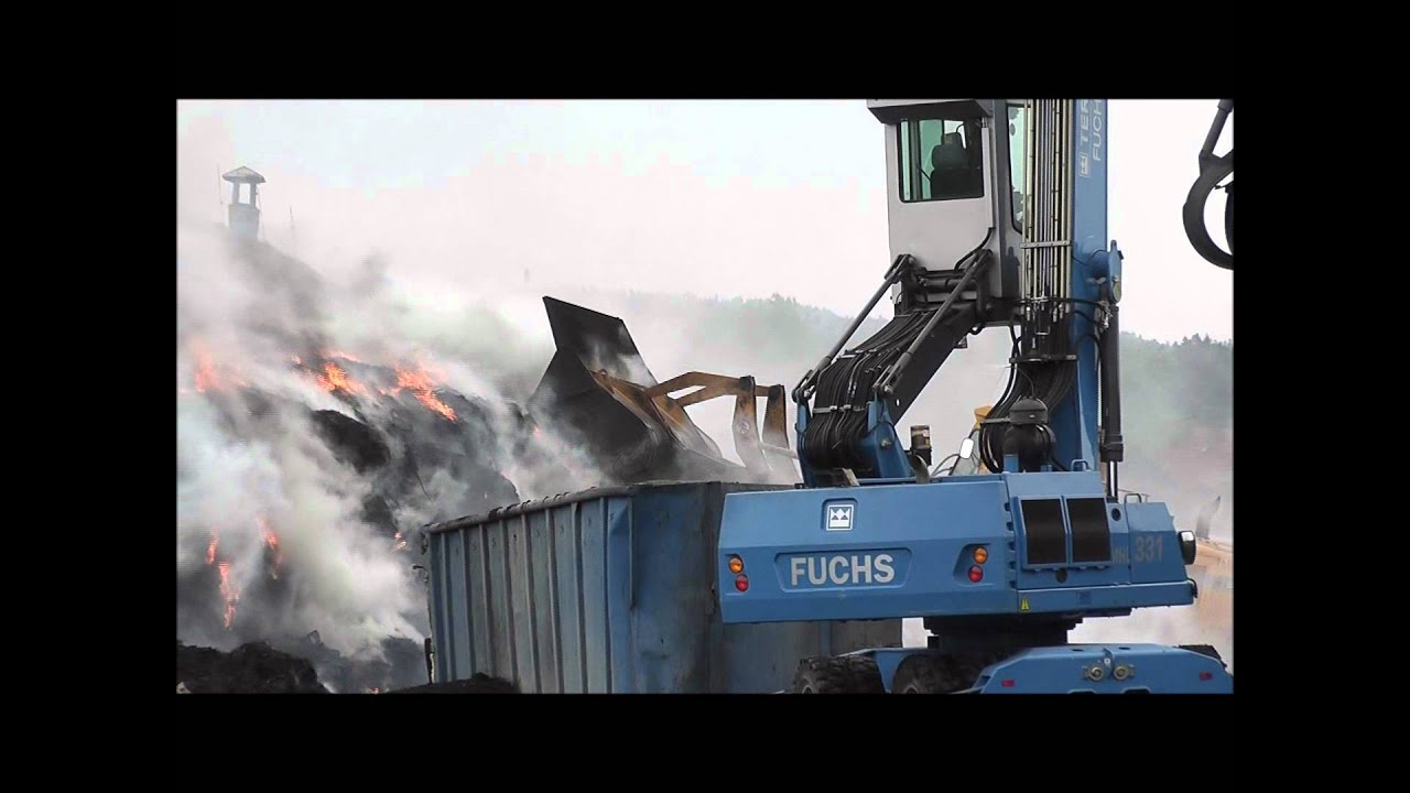 Požár skládky pneumatik Bor u Skutče, Tyre dump fire 6.6.2011 - HD