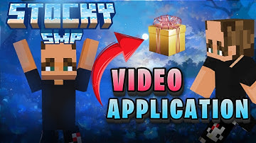 Can I Join the Legendary Stocky SMP? 🏰 | Minecraft Application Video #stockysmp @mr.stocky4425