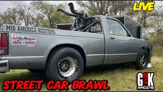 STREET CAR BRAWL NO PREP RACING (LIVE) #g2k #noprep #racing