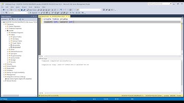 ¿Cómo crear una tabla en Sql Server? (Interfaz y Query)