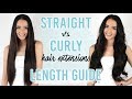 Hair Extensions Straight vs Curly Length Guide | ZALA Hair Extensions