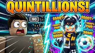 making QUINTILLIONS in Roblox Blue Lock Farm..