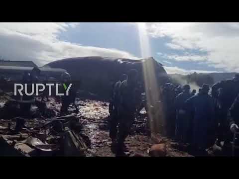 Algeria: Emergency operations underway as plane crash reportedly kills 181