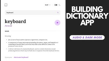 Frontend Mentor - Final stage of Dictionary App - Audio & Dark Mode