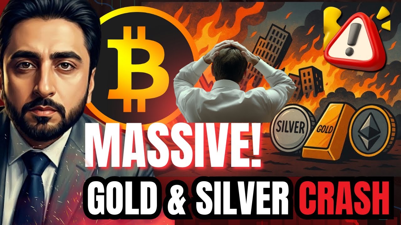 🔥 GOLD, SILVER & BITCOIN MASSIVE CRASH – BTC & ALTCOINS NEXT MOVE! 🚨