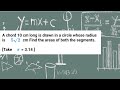 A chord 10 cm long is drawn in a circle whose radius is 5 root 2 cm. Find the areas of both the