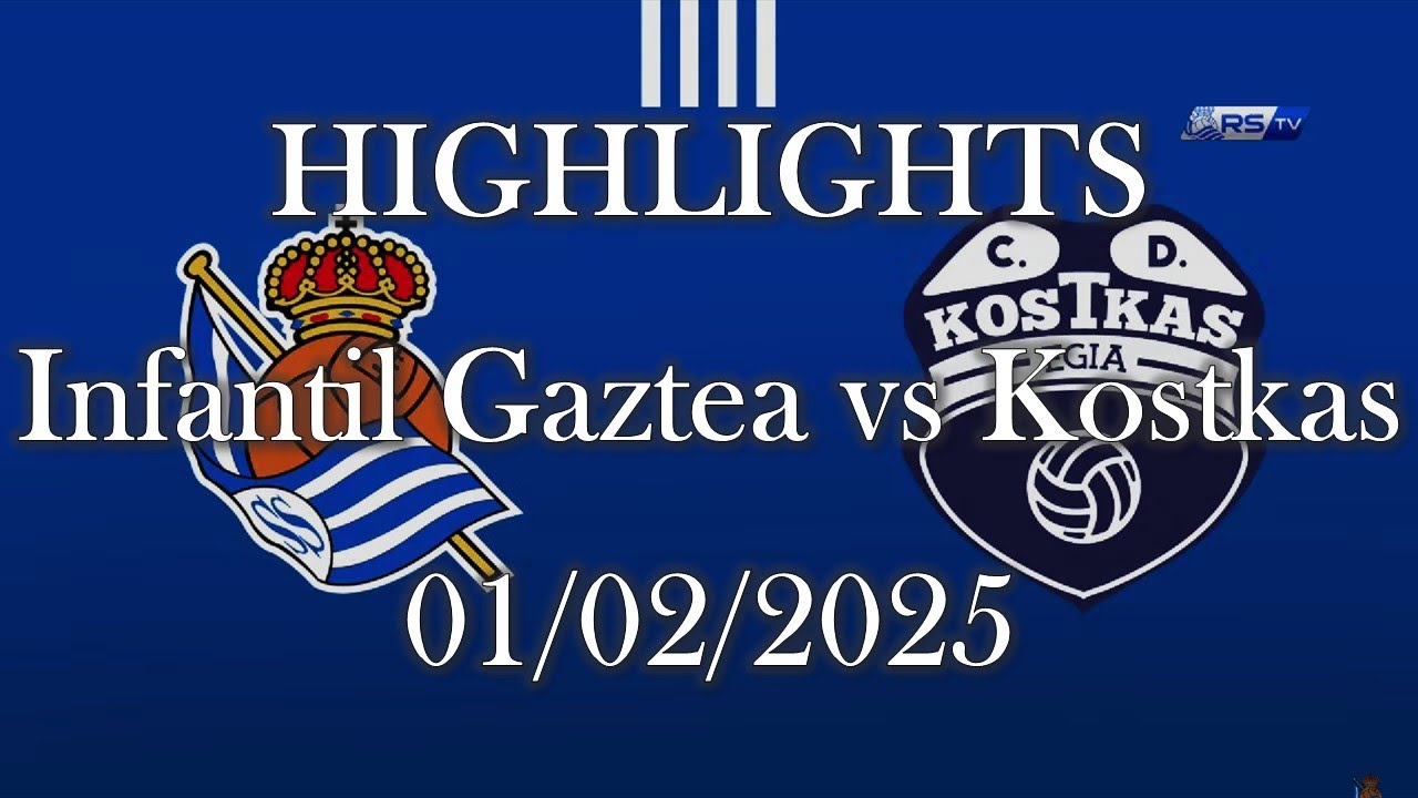 HIGHLIGHTS | Real Sociedad Infantil Gaztea vs Kostkas KE sub14 | Infantil Txiki Fase de Campeones