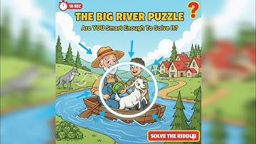 99% FAIL! 🤯 Only Smart People Can Solve This Classic Logic Riddle (River Puzzle)
