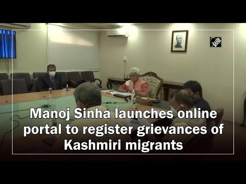 Manoj Sinha launches online portal to register grievances of Kashmiri migrants