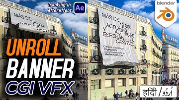 Unroll Banner CGI Animation in Blender
