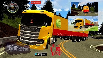 Proton Bus Simulator 2020 (by MEP) video 20. Truck mod Scania R730 v8 on map Uipe route 77-01