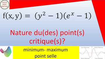 Optimisation :Trouver la nature du (des) point(s) critique(s)