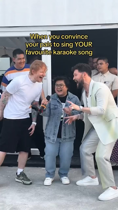 My go-to karaoke song 🎤 🎤 @EdSheeran #calumscott #edsheeran #karaoke