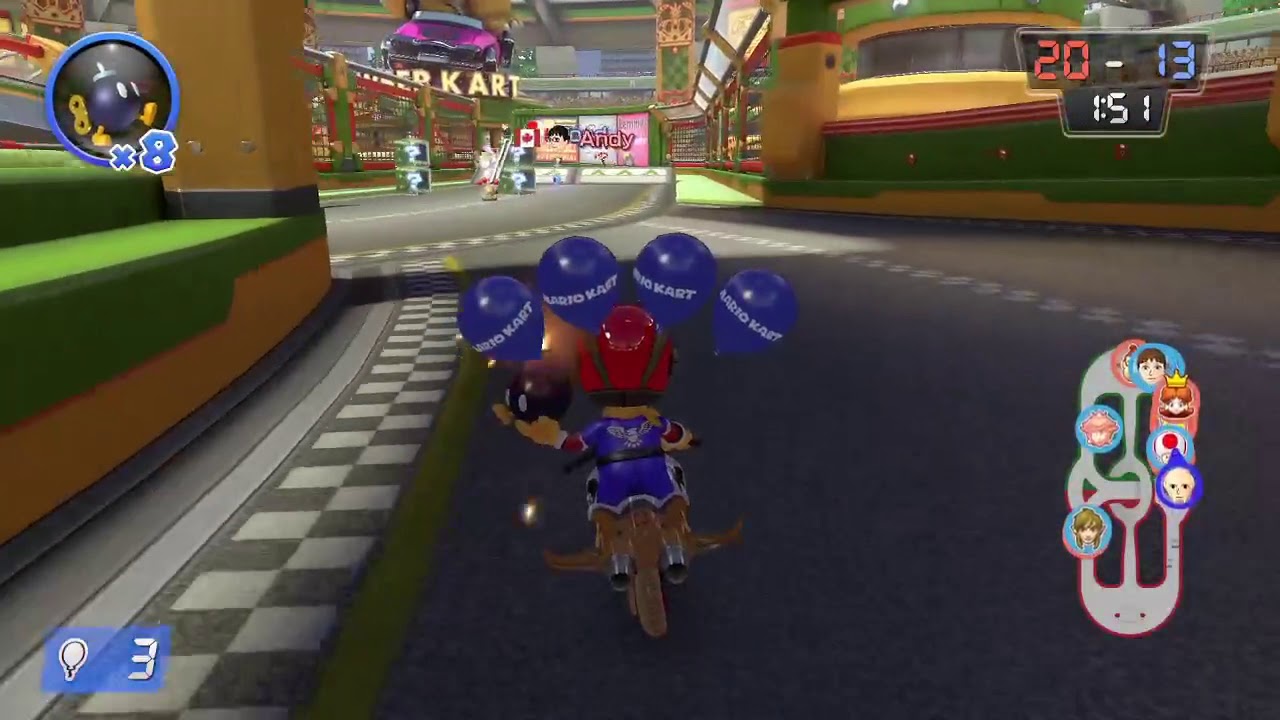 12620 Balloon Battle win in Mario Kart 8 Deluxe YouTube