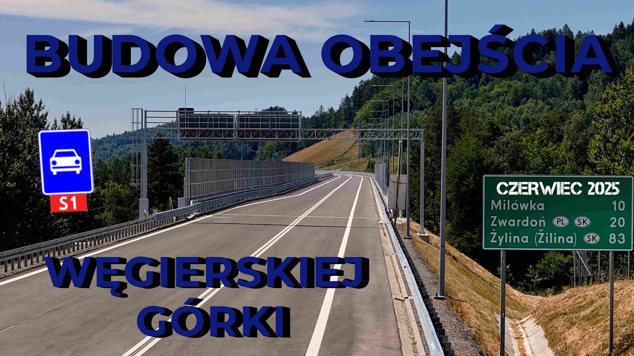 Budowa obejścia Węgierskiej Górki (S1 Przybędza-Milówka) CZERWIEC 2025 [DRON][4K]
