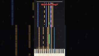 Falling piano notes #Shorts