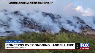 Mulch fire sending smoke across Haywood County causing concerns, officials say