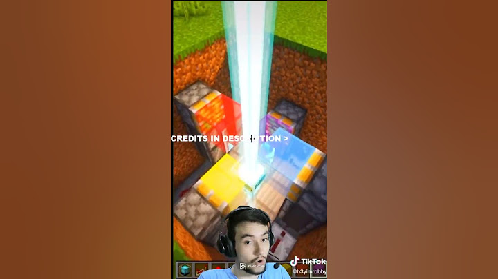 COMO FAZER UM BEACON QUE MUDA DE COR NO MINECRAFT? #shorts