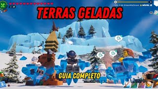 GUIA COMPLETO DAS TERRAS GELADAS - LOCALIZAÇÃO DE TODOS OS MATERIAIS - LEGO FORTNITE