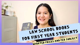 LAW BOOKS for FIRST YEAR STUDENTS | PRICES & PER SUBJECT | Law school Philipines