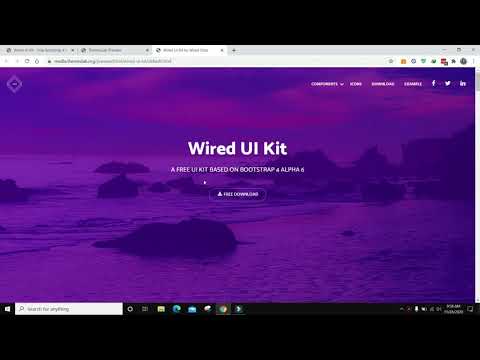Wired UI Kit: Free Bootstrap 4 HTML5 Web UI Kit Website Template