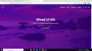 Wired UI Kit: Free Bootstrap 4 HTML5 Web UI Kit Website Template