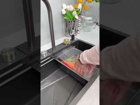 حوض سنك مع خلاط شلال وملحقات متكامل ثقيل موجود توصيل 07728138991قياسات الحوض 75 45