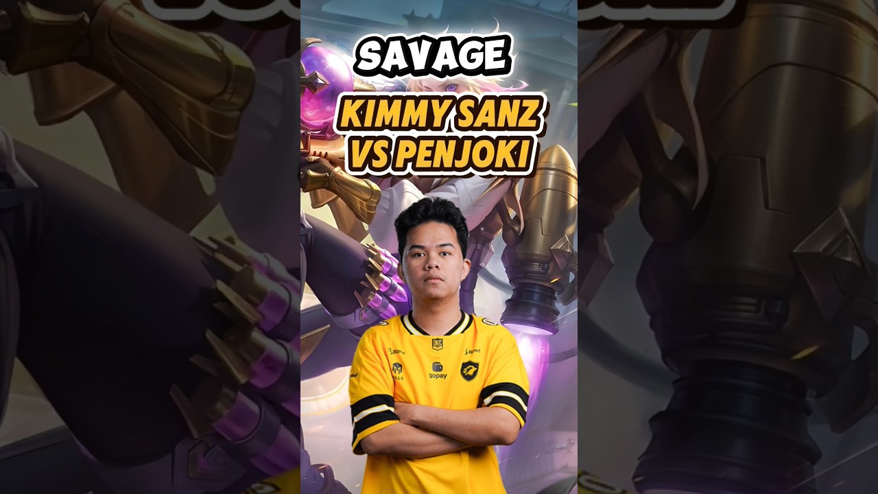 SAVAGE ‼️ Kimmy Sanz vs penjoki #mobilelegends #mlbb #sanz #onic #shortvideo #short