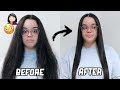 how i STRAIGHTEN my CURLY/FRIZZY hair | QUICK &amp; EASY