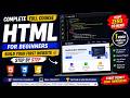 👉 Learn HTML Full Course for Beginners 🚀 | Build Your First Website Step by Step