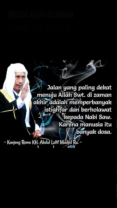 SEMUA HAJAT INSYAA ALLAH IJABAH, Fatwa Kanjeng Romo Kyai Haji Abdul Latief Majid Qs wa RA. #shorts