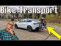 E-Bike auf dem Fahrradträger am Tesla Model Y Standard transportieren wieviel Mehrverbrauch