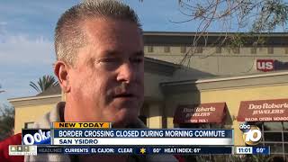 Commuters wait hours to cross border