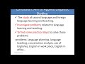 Applied linguistics: An overview---- lecture series 1 TU