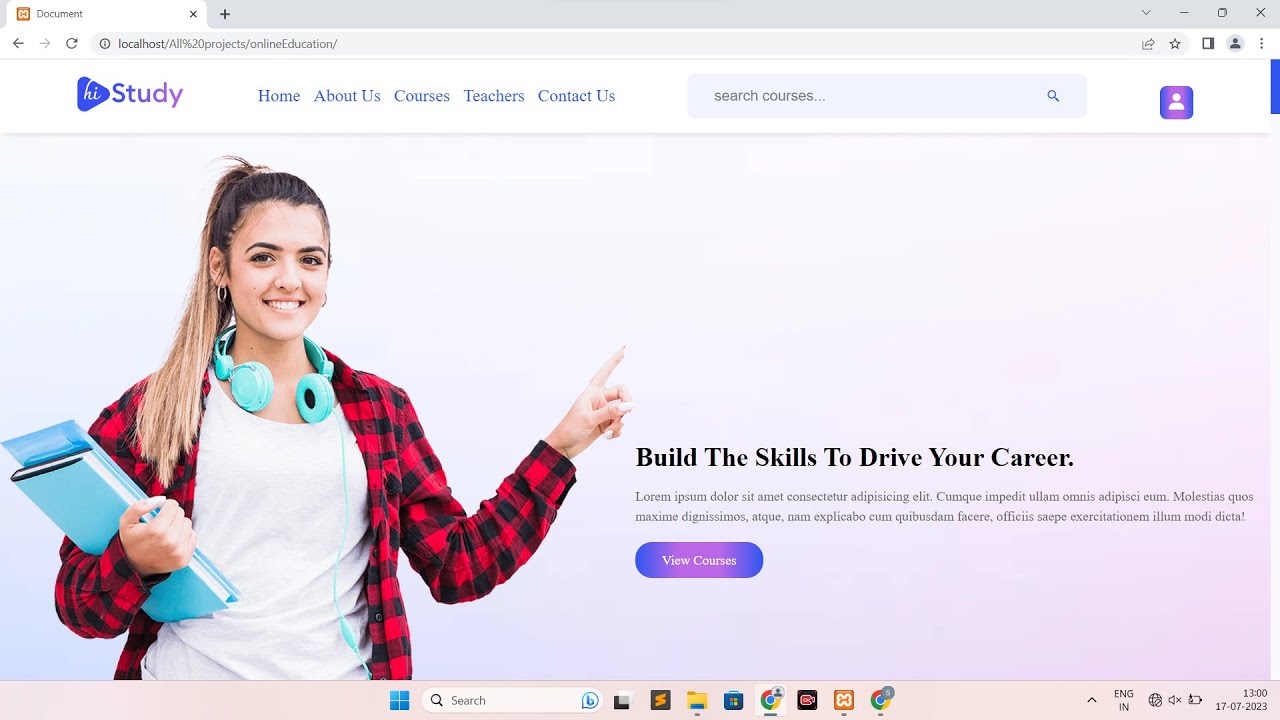 create html css menu - lesson app cloud web code... How To Make A Online E-LEARNING Website Using HTML / CSS / JS /PHP/SQL ...