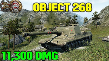 World Of Tanks | Object 268 - 11300 Damage - 3 Kills