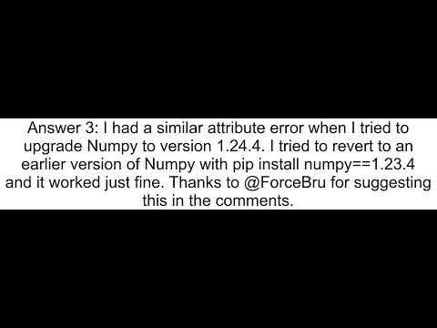 AttributeError module andNo39 numpyandNo39 has no attribute andNo39 floatandNo39 with NumPy 1 20