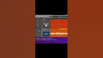 Tab to Transient in Logic Pro!