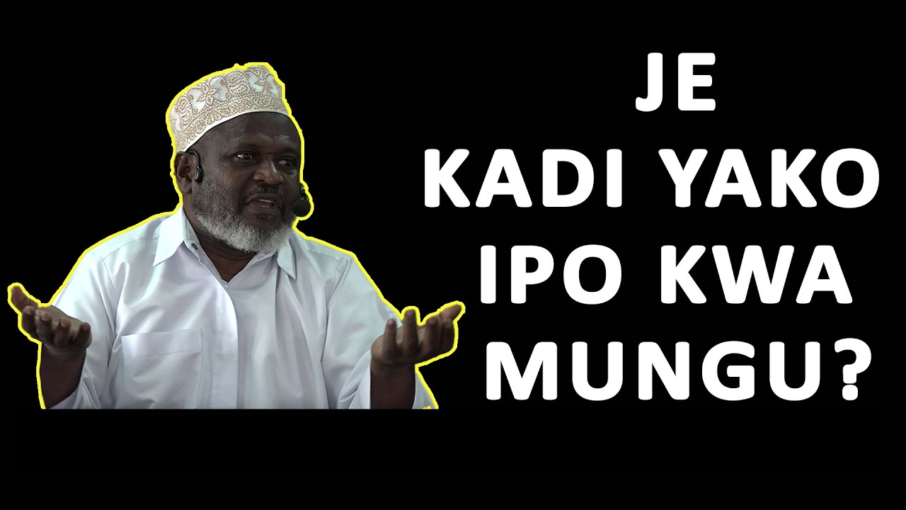 USISUBIRI KADI WAKATI HUJAIWEKE SHAURI YAKO, SHEIKH KOMBO ALI FUNDI