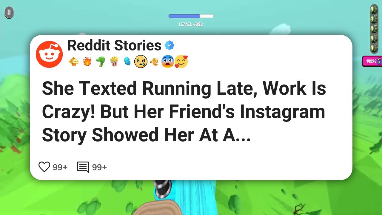 Она написала сообщение: «Опаздываю, на работе сумасшедший режим!», но в истории её подруги в Инст...