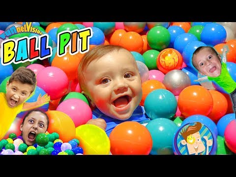 ball-pit-in-our-house!!-kids-get-22k!-(funnel-vision-family)-fun-indoor-activities