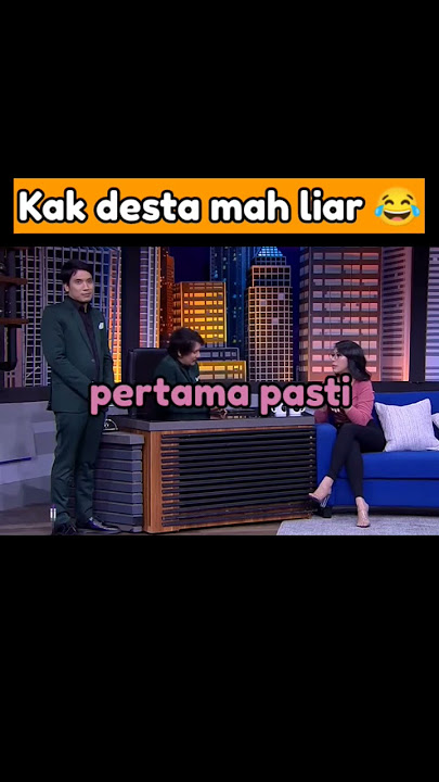 Angela Lorenza : kak desta mah liar 😂 #desta #vincent #angelalorenza #tonightshow